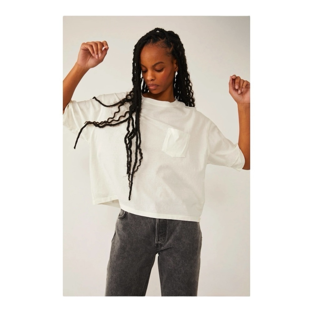 We The Free ALISSA TEE - IVORY NWT